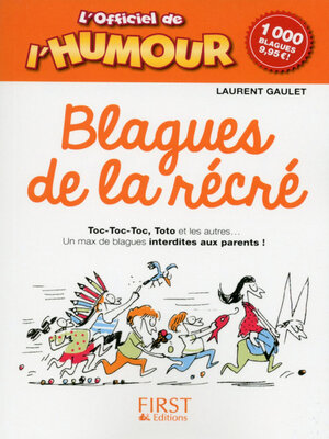 cover image of L'Officiel de l'humour--Blagues de la récré